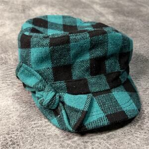 Vintage August Plaid Teal Cap